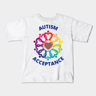 Autism Acceptance Circle Kids T-Shirt